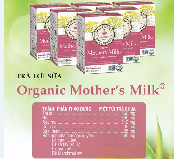 Trà lợi sữa Mother's Milk 28g ( hộp 16 túi)